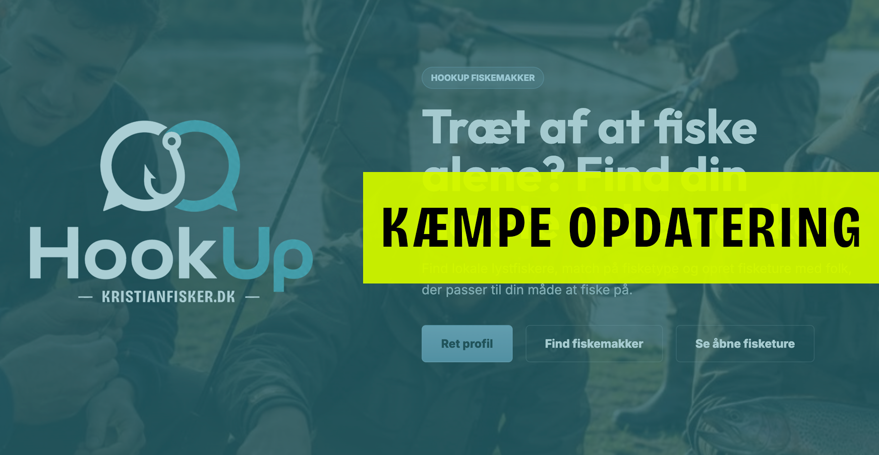 HookUp er klar – find nye fiskemakkere og planlæg fisketure